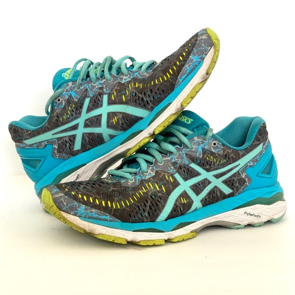 Asics Gel-Kayano 23 Running Shoes Shark-Aruba 7.5 - Picture 3 of 5